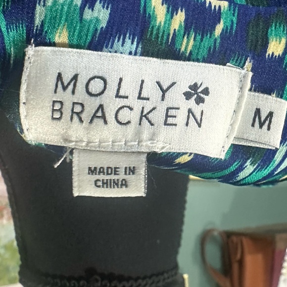 Molly Bracken Blue and Green Button Down Shirt Size M 🦄 - Picture 6 of 6